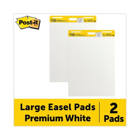 POST-IT Pad, Easel, 25"x30", White, PK2 559